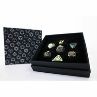 LPG RPG Dice set - Concentric Red/Green/Gold
