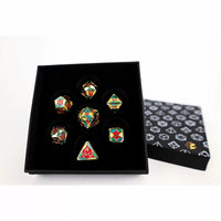 LPG RPG Dice set - Leadlight 4 Colour/Gold