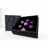 LPG RPG Dice set - Serif Purple/Silver
