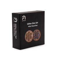 7 Piece RPG Dice Set with Wood Box