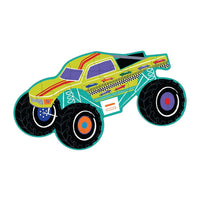 Floss & Rock - 20pc Monster Truck Shaped Puzzle in Shaped Box - Cars