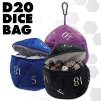 Dungeons & Dragons D20 Plush Dice Bag