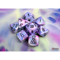 Chessex: Lab Dice, Festive Hydrangea Black Light Reactive
