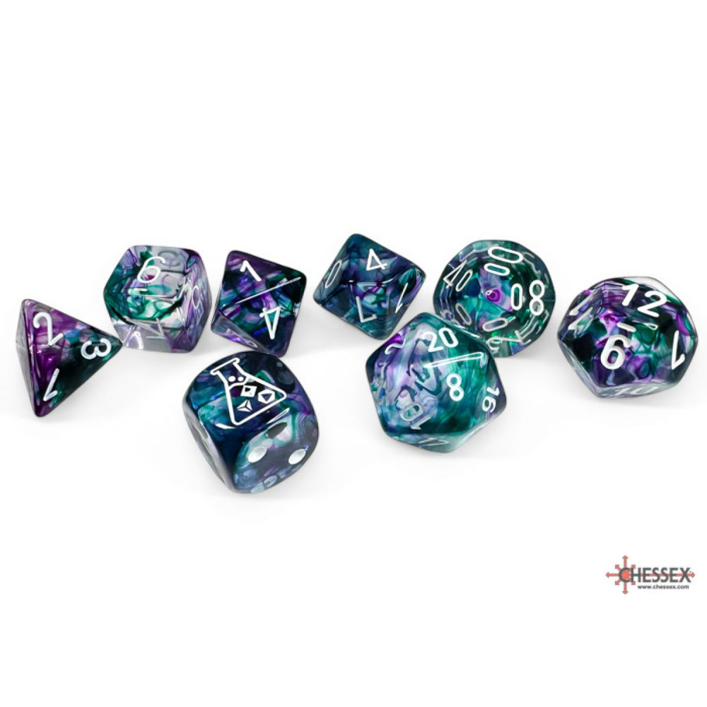 Chessex: Lab Dice, Nebula Fluorite/white