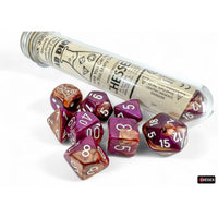 Chessex: Lab Dice -Gemini Copper-Purple/white
