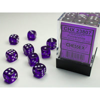 Copy of Chessex: Translucent Purple/White 12mm Dice Block