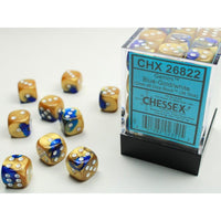 Chessex: Gemini Blue Gold/White 12mm Dice Block