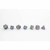 LPG RPG Dice set - Draco Bright Rainbow/Silver
