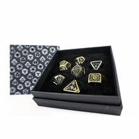 LPG RPG Dice set - Draco Bright Black/Gold
