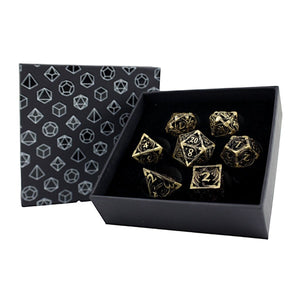 LPG RPG Dice set - Hollow Dragon Tarnished Gold