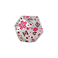 LPG RPG Dice set - Inscripted Sakura Pink
