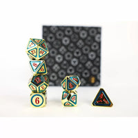 LPG RPG Dice set - Concentric Red/Green/Gold