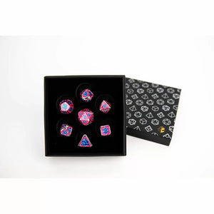 LPG RPG Dice set - Leadlight Blue/Pink/Silver