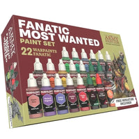 The Army Painter Warpaints:  Fanatic Most Wanted Paint Set