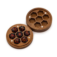 7 Piece RPG Dice Set with Wood Box
