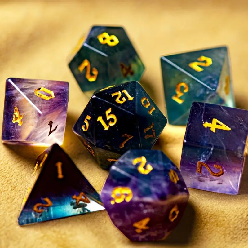 Fluorite RPG 7 dice set (Copy)