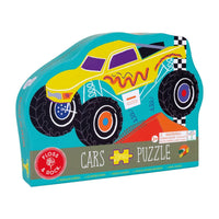 Floss & Rock - 20pc Monster Truck Shaped Puzzle in Shaped Box - Cars
