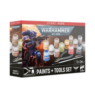 Warhammer 40K 11thed Paints + Tools Set
