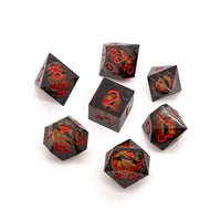 7 Piece RPG Dice Set with Wood Box
