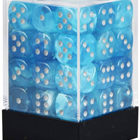 Chessex: Luminary Sky/silver 12mm d6 Block (36)