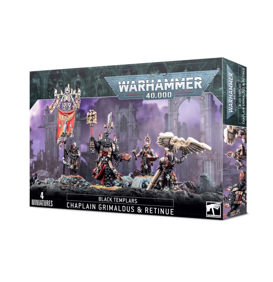 Warhammer 40k: Black Templars - Chaplain Grimaldus & Retinue