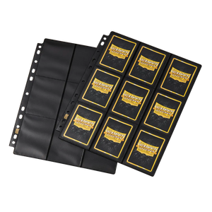Dragon Shield 18 Pocket Pages Black 50 Pack