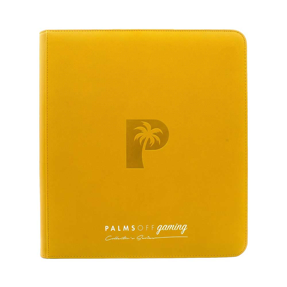 Palms off Gaming Clear Top Loader Zip Binder: Yellow