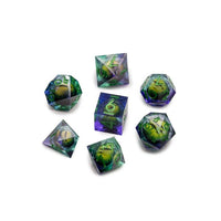 7 Piece RPG Dice Set with Wood Box
