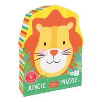 Floss & Rock - Jungle - 12pc Shaped Puzzle in Shaped Box
