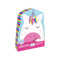 Floss & Rock - Rainbow Unicorn - 12pc Shaped Puzzle in Shaped Box

