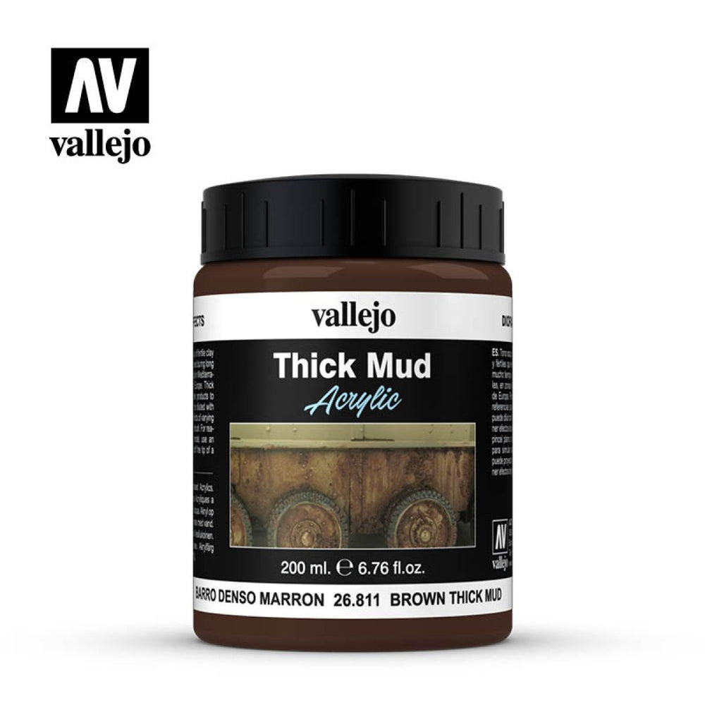 Vallejo Diorama Effects: Brown Thick Mud 200ml