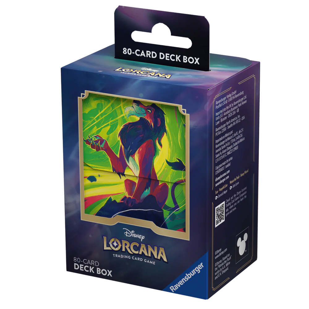 Disney Lorcana Deck Box: Scar, Vengeful Lion