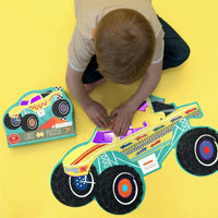 Floss & Rock - 20pc Monster Truck Shaped Puzzle in Shaped Box - Cars
