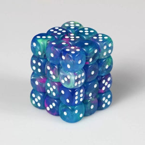 Chessex: Festive Waterlily 12mm d6 Dice Block
