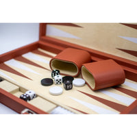 LPG Classics Leather Backgammon Set - Brown
