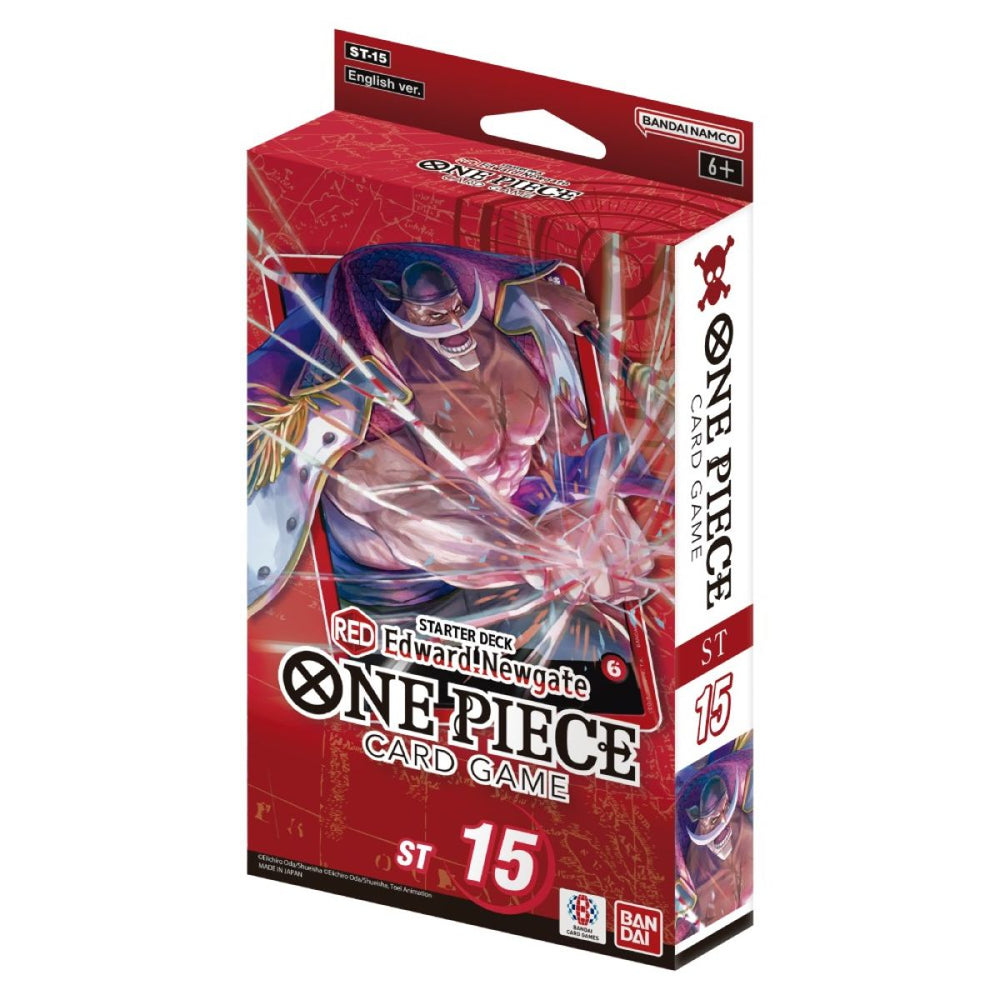 One Piece Card Game: Starter Deck Display – (Red) Edward Newgate [ST-15]