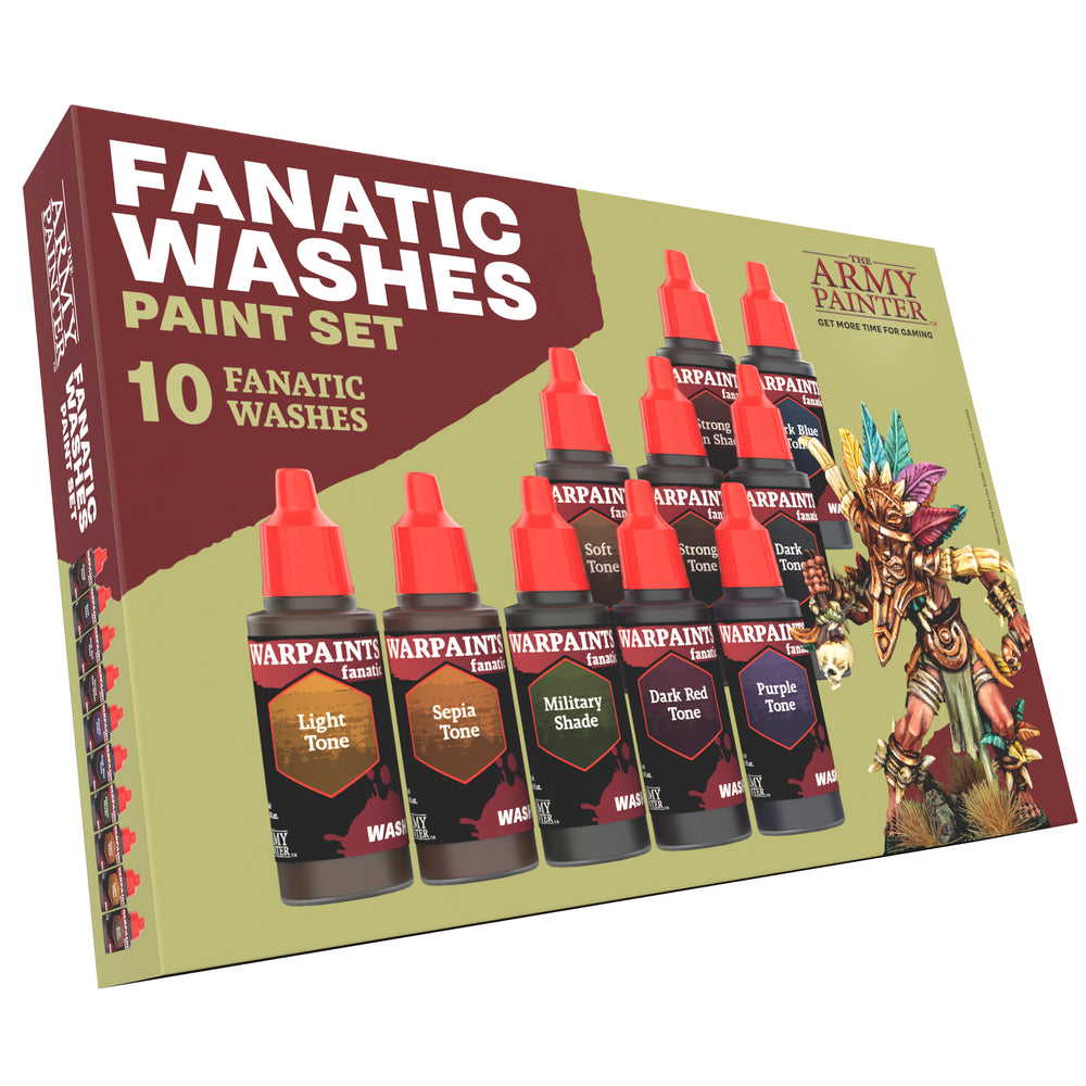 The Army Painter Warpaints:  Fanatic Washes Paint Set
