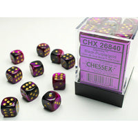 Chessex: Gemini Black Purple/Gold 12mm Dice Block