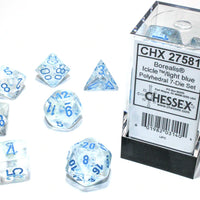 Chessex: Borealis Icicle/Light Blue 7 Piece Set