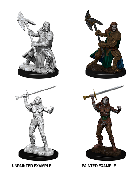 D&D Nolzur's Marvelous Miniatures - Half-Orc Fighter Female