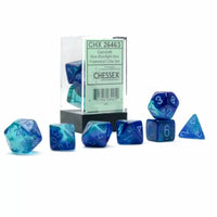 Chessex: Gemini Blue-Blue/light blue 7 piece set