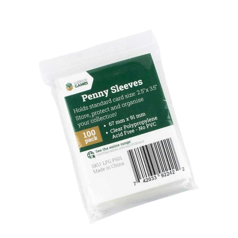 Let's Play Games Penny Sleeves 100 Pack