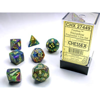 Chessex: Festive Rio/Yellow 7 piece RPG set