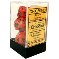Chessex: Speckled Fire 7 piece RPG set