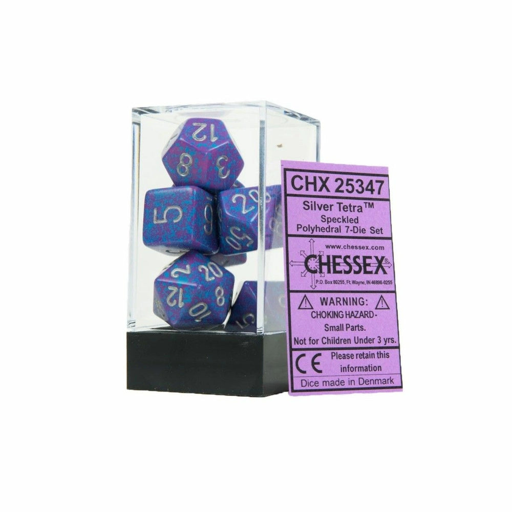 Chessex: Speckled, Silver Tetra, 7 Dice Set