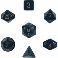 Chessex: Opaque Dusty Green/Copper, 7 Dice Set