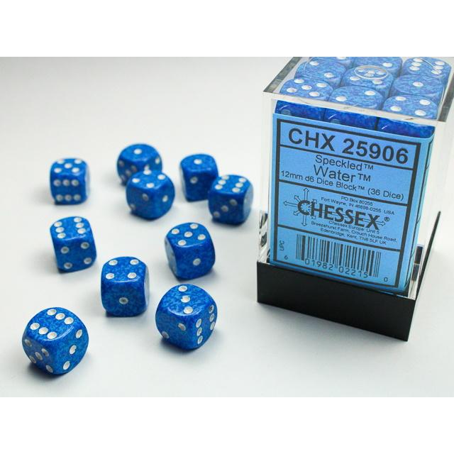Chessex: Speckled Water 12mm Dice Block