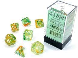 Chessex: Nebula Spring Luminary 7 Piece set