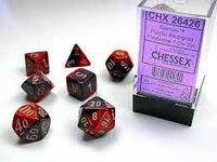 Chessex: Gemini Purple Red/gold 7 piece set