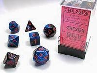 Chessex: Gemini Black-Starlight/red 7 Piece Set